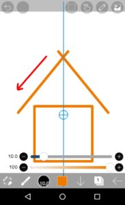 斜め線を描く