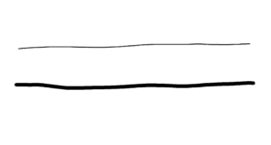 ディスクペンで描いた線