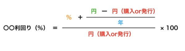 債券利回りの式